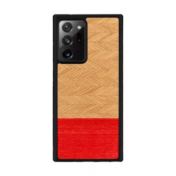 Handyhülle man and wood Galaxy Note 20 Ultra Fischgrätmuster Azalee Schwarz