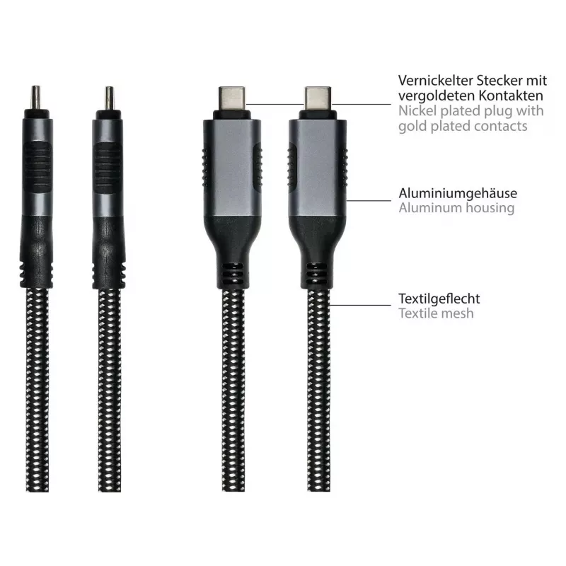 Good Connections Ethernet-Kabel USB-C RJ45, Anthrazit, 1,5 m