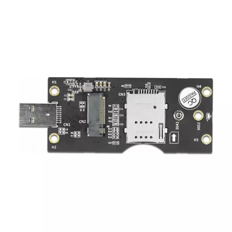 Delock 63166 USB 3.0 Typ-A auf M.2 Key B Konverter mit SIM-Steckplatz