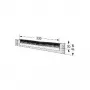 Rack-Kabeldurchführung apraNET 19 Zoll 1U RAL 7035 – Kabeleinführungsblende für 19-Zoll-1U-Rack