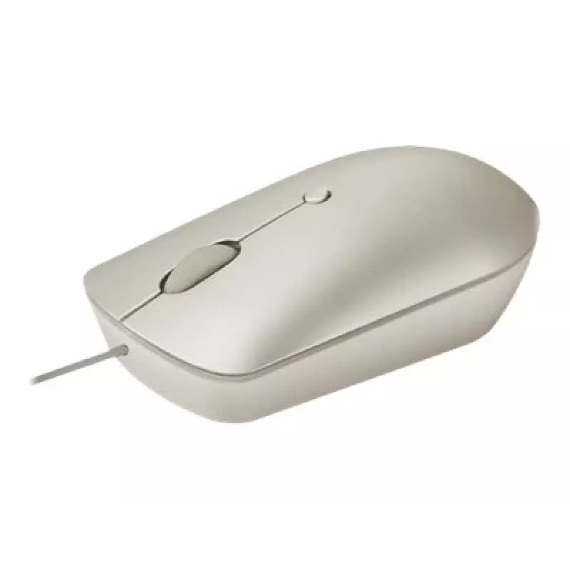 Kabelgebundene Büromaus Lenovo 540 beidhändig USB Type-C Optisch 2400 DPI Sand