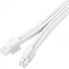 Netzteil-Verlängerungskabel SILVERSTONE EPS 12V 8‑pin (30 cm) weiß SST-PP07E-EPS8W-V2