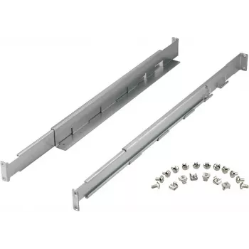 Rack-Schienen-Kit PowerWalker 10120531 — silber, Breite 550 mm, Höhe 140 mm, Tiefe 70 mm, unterstützt Rack-Tiefe 78–120 cm, Gewicht 3,1 kg