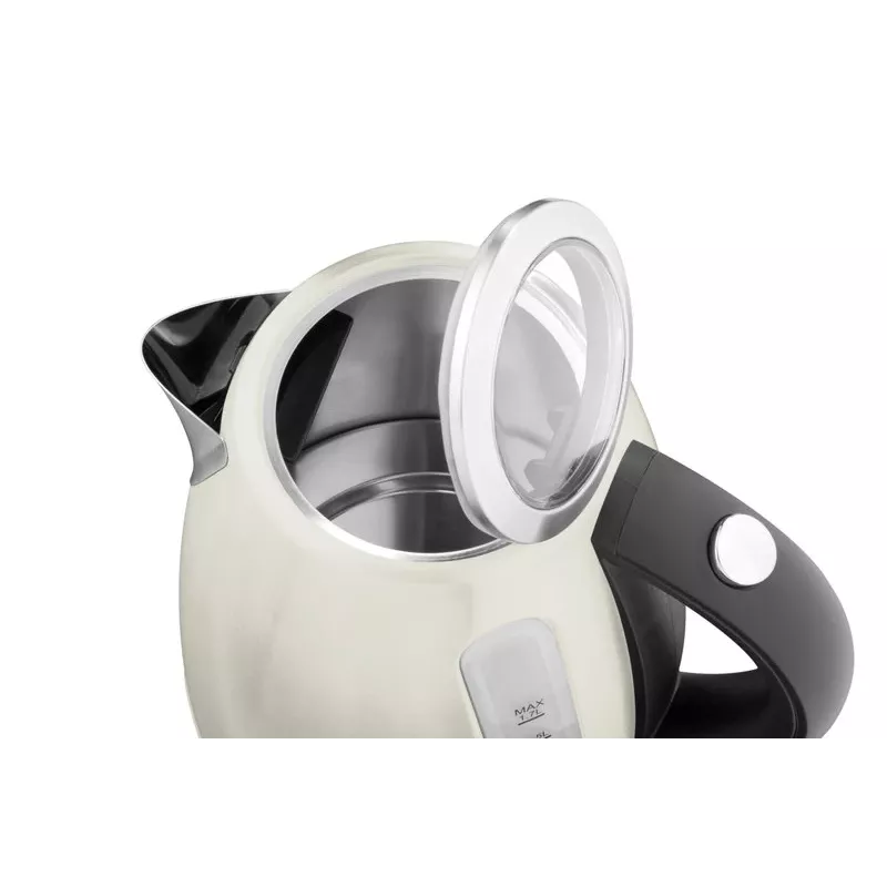 ETA | Wasserkocher | ELA ETA859890070 | Standard | 2100 W | 1,7 L | Edelstahl | 360° drehbare Basis | Creme