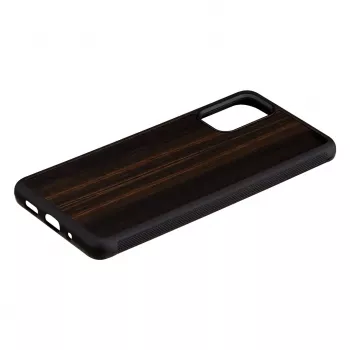 Schutzhülle für Samsung Galaxy S20+ — Mann und Holz — Ebenholz Schwarz