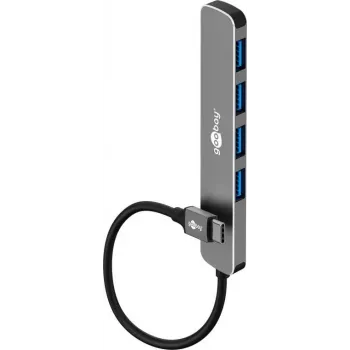 Goobay 79157 - USB-C 3.2 Hub 4 Port 5 Gbit/s 4x USB-A 3.2 - Digital/Daten (79157)