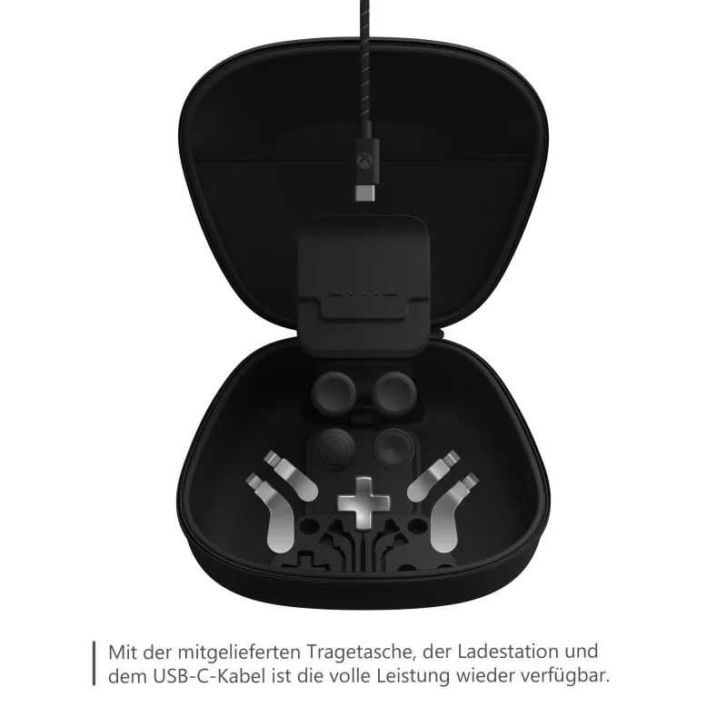 Gaming-Controller-Aufsatz Microsoft Xbox Elite Wireless Controller Series 2 Complete Component Pack Schwarz Silber
