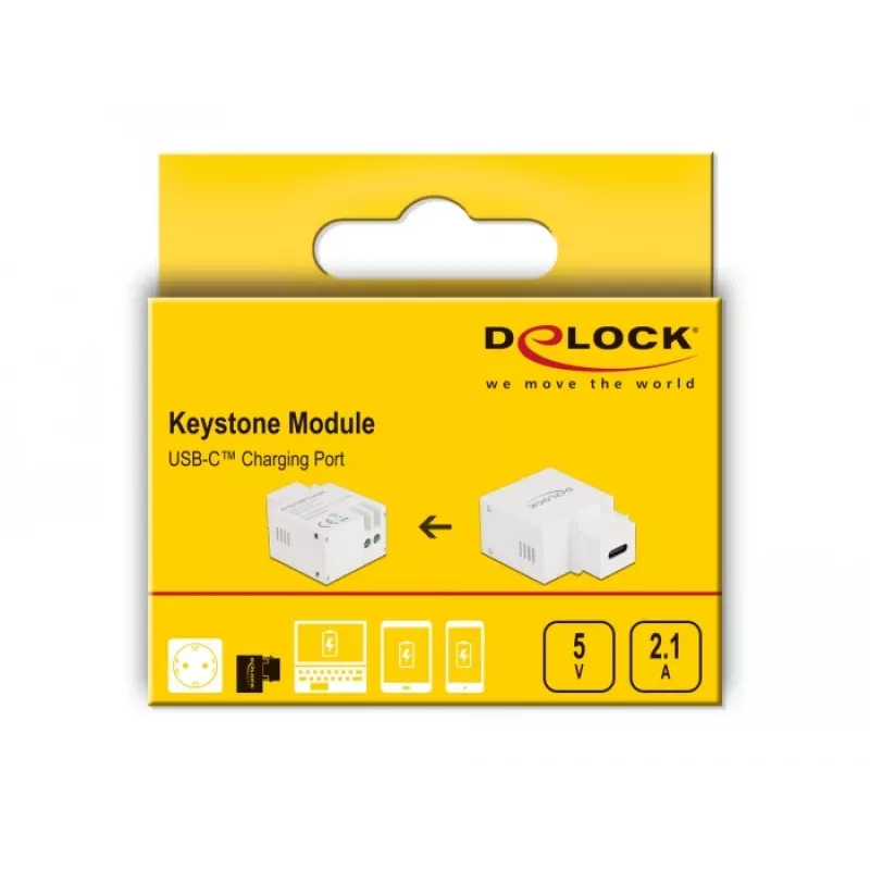 Keystone-Modul USB-Typ-C-Ladeanschluss DeLOCK 87792
