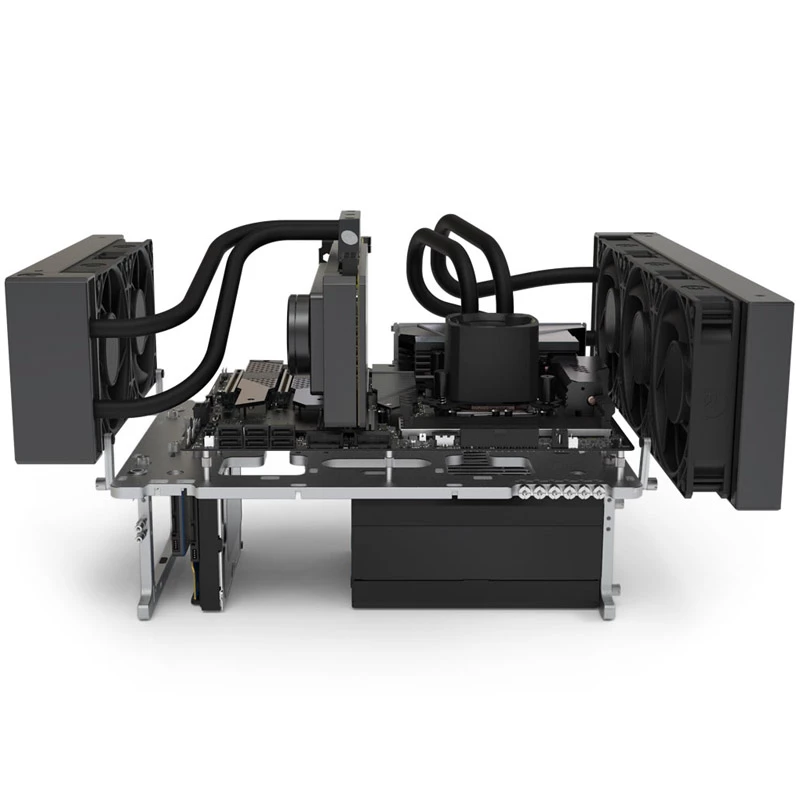 Benchtable-Gehäuse Streacom BC1 V2 – offenes Test-/Bench-Chassis, titan