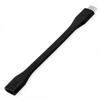 ROLINE Kabeladapter USB4 Gen3x2 40Gbit/C-C ST/BU Flach – Kabel – Digital/Daten