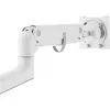 Monitorhalterung DIGITUS Single, Klemme, max. 57 Zoll, Tragfähigkeit 27 kg, VESA 75x75–100x100, weiß