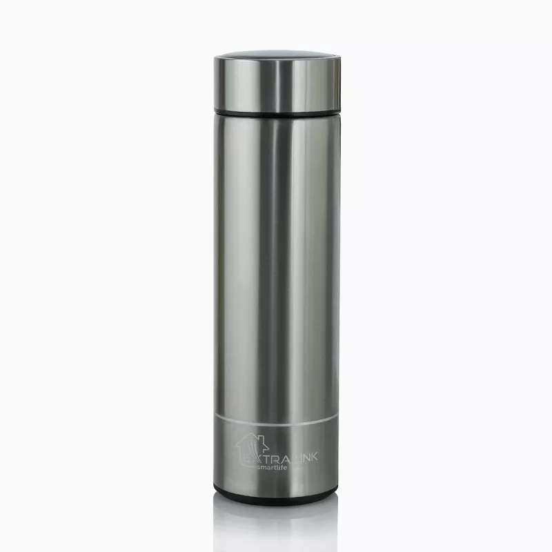 Extralink Smart Travel Mug Silver, Thermobecher mit LED-Anzeige