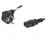 Lanberg CA-C13C-10CC-0018-BK Stromkabel Schwarz 1,8 m C13-Kupplung CEE7/7 (CA-C13C-10CC-0018-BK)