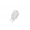 AC Indoor USB GaN Ladegerät DIGITUS DA-10301 — 30W, 1× USB-C, 1× USB-A, 100–240V, weiß