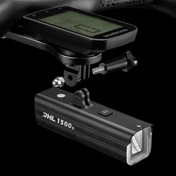 Rockbros RHL1500 Fahrrad-Frontlicht für Tacho/GPS