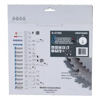 T.C.T.-Sägeblatt 260X2.15X30mm 10° T80 EFFICUT