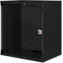 Wandmontage-Netzwerkschrank ROLINE 19 Zoll 12U, 540x400 mm, Basis-Kit, schwarz