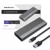 Qoltec Gehäuse für M.2-SATA-(NGFF)-SSD, USB-C