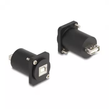 DeLOCK D-Type Modul USB 2.0 Typ-B-Buchse auf Typ-A-Buchse schwarz