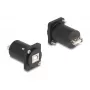 DeLOCK D-Type Modul USB 2.0 Typ-B-Buchse auf Typ-A-Buchse schwarz