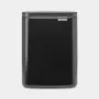 Abfalleimer BRABANTIA BO 7 L Matt Schwarz Modell 222900, 7 L Fassungsvermögen, pedalbetrieben