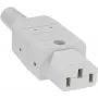 C13 Netzstecker Bachmann 915.270 Weiß