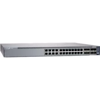 Juniper EX4100 24-Port 10/100/1000BaseT, 4x 10G SFP+ Uplink-Ports, 4x 25G SFP28 Stacking/Uplink-Ports, redundante Lüfter, 1 AC PSU JPSU-150-AC-AFO enthalten (Optiken separat erhältlich) wu
