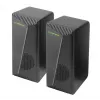 Boxe Stereo 2.0, 6W, Conectare Jack 3.5mm, Alimentare USB, Esperanza Rainbow Nortec 95855, Iluminare RGB, Negre