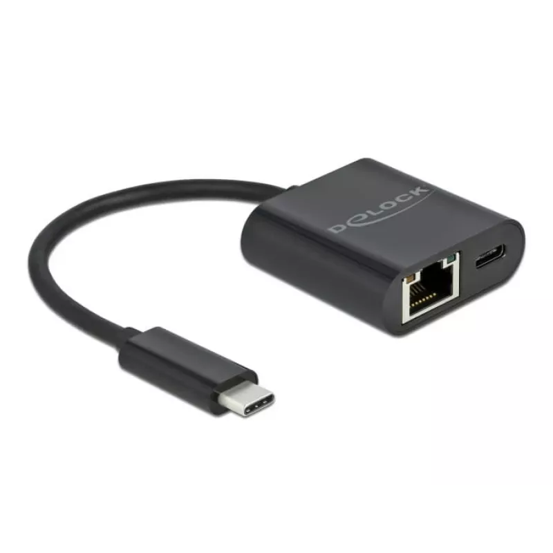 USB Typ-C-Adapter DeLOCK 66644 Gigabit LAN Power Delivery