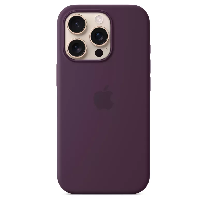 Apple iPhone 16 Pro Silikon Case mit MagSafe - Pflaume