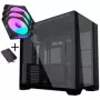 Lian Li O11 Vision Compact PC-Gehäuse Bundle + 3x UNI FAN SL-INF 120 Reverse Blade Lüfter - schwarz