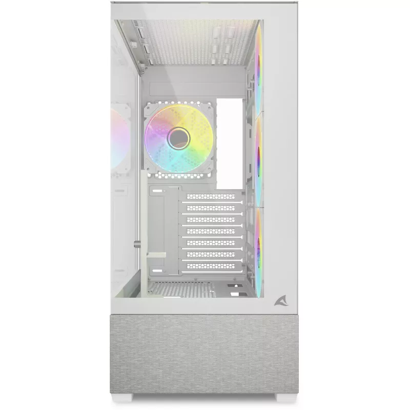 Sharkoon AK7 ARGB ATX Computergehäuse Weiß