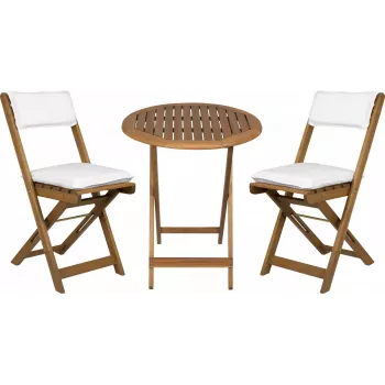 Gartenset Fieldmann FDZN 4003-T — 4 Stühle und Tisch, Outdoor-Sitzgruppe