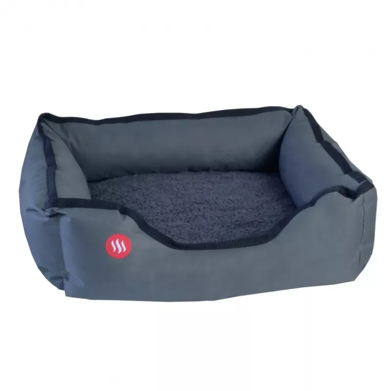 Heizbett Glovii GPETH für Hunde und Katzen 580x450x180 mm, Polyesterbezug, rutschfeste Basis