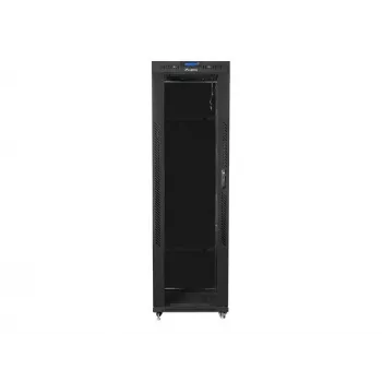 Freistehender Rack-Schrank LANBERG 42U FF01-6842-12BL 600×800×2127,5 mm, 1200 kg, IP20, Schlüsselschloss, Rollen