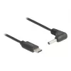 DeLOCK 85393 Stromkabel Schwarz 1,5 m USB-C 3,5 x 1,35 mm