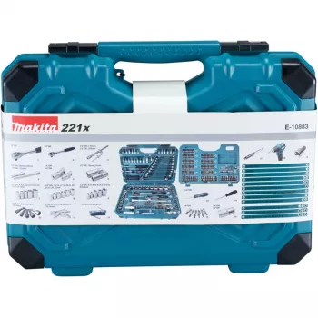 Makita E-10883 Mechaniker-Werkzeugsatz 221-teilig
