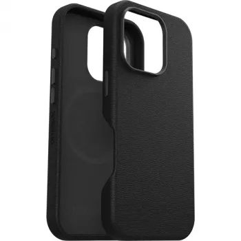 OtterBox Symmetry Kaktusleder Case für iPhone 16 Pro Schwarz Ash schwarz