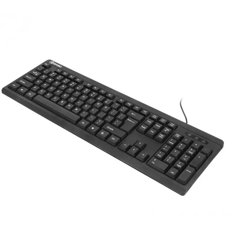 Tellur Kabelgebundene USB-Tastatur Schwarz – Basic USB, US-Layout