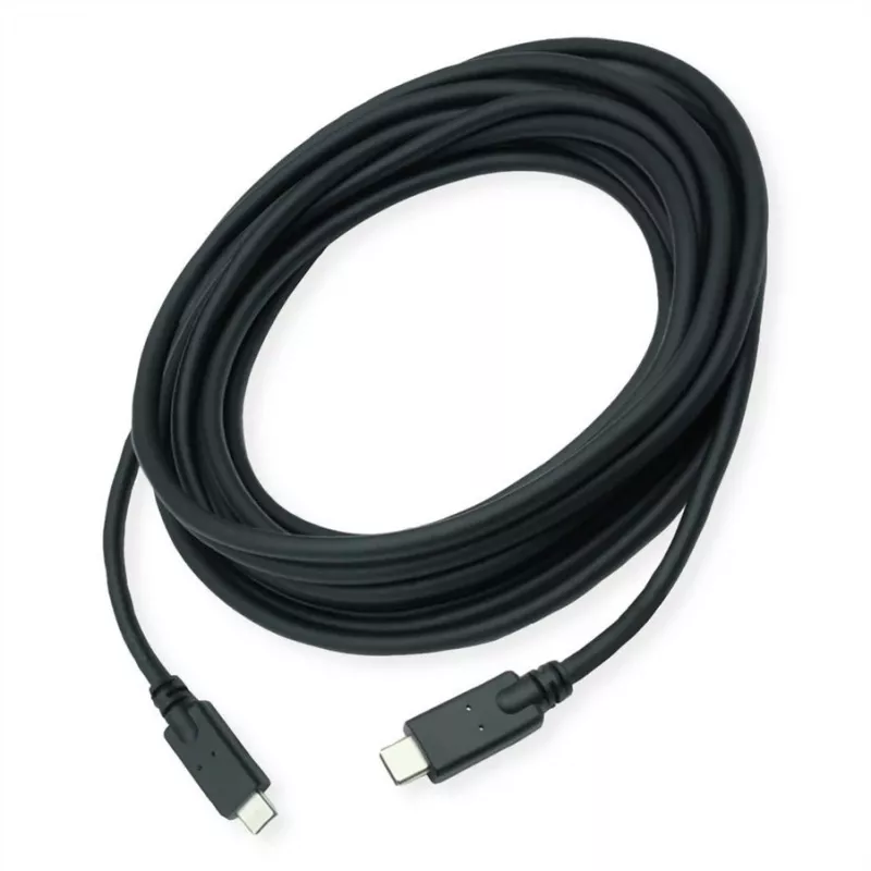 ROLINE USB 3.2 Gen 2 kompatibles Kabel C-C ST/ST 10Gbit/s Emark 85W schwarz 7 - Kabel - Digital/Daten