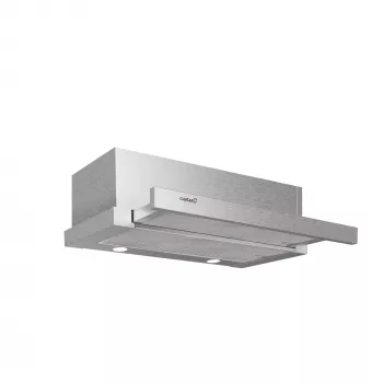 Unterbau-Dunstabzugshaube CATA EXTENDER 600 — Edelstahl, Aluminium-Fettfilter, 390 m³/h, 440 mm Tiefe, Tastensteuerung