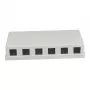 Synergy21 Keystone, Modulträger, Patchpanel für 6x TP-Module, Aufputz, Weiß (ABS)