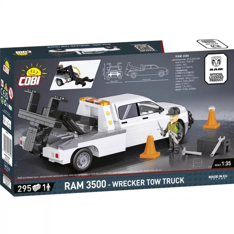 Cobi Wrecker Abschleppwagen RAM 3500 Konstruktionsspielzeug COBI-24611, Bausteinset