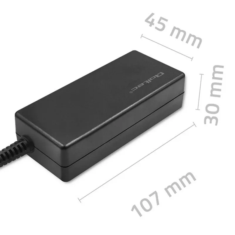 Qoltec 51774 Netzteil für LG Monitor 25W | 1,3A | 19V | 6,5 * 4,4 + Netzkabel