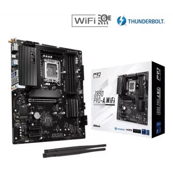 Mainboard ASRock Z890 Pro-A WiFi — Intel Z890, LGA 1851, ATX, DDR5, 4x DIMM, 256GB, Wi‑Fi 6E, 2.5Gb LAN
