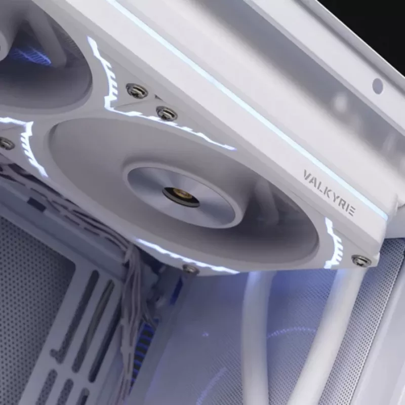 Flüssigkeits-CPU-Kühler Valkyrie VK-AIOV240W 240-mm-Radiator mit LCD