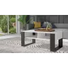 Couchtischplatte e shop MODERN 2P BIEL CZ — rechteckige weiße Tischplatte, 2 Beine