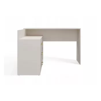 Eck-Schreibtischplatte e shop DANY Kaszmir Beige — Eck-Arbeitsplatz, kompakte Aufteilung