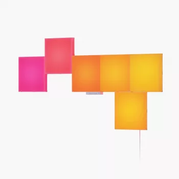 LED-Panelleuchte Nanoleaf N8100K02-6BS – Quadratisch RGB, 6 Stk., AC 100–240 V, Wandmontage