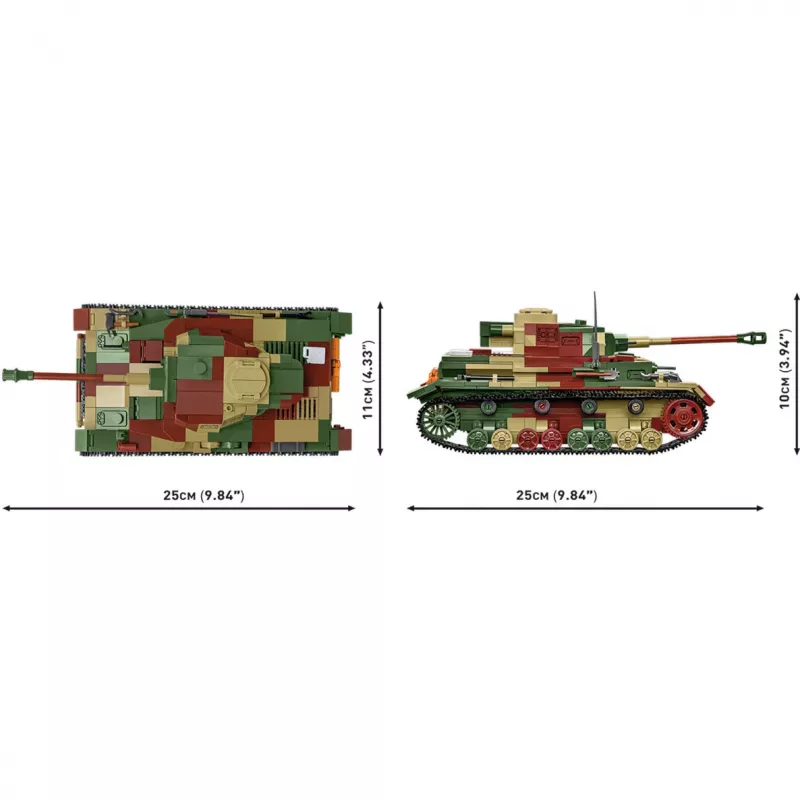 Blocks WWII PZKPFW IV AUSF.G 1107 Blöcke